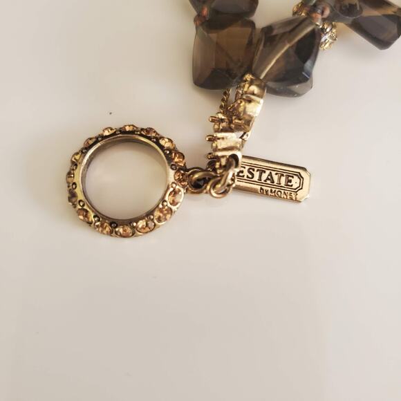 Estate by Monet Beaded Bracelet with Crystal Accents and Toggle Clasp Casual - Picture 8 of 9